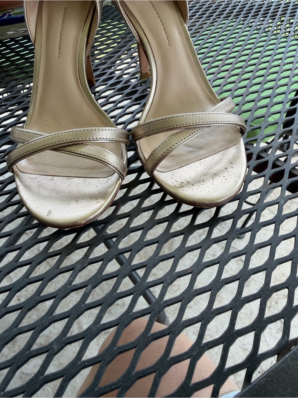 Aerin Metallic Gold D’Orsay Heels - Picture 3 of 9